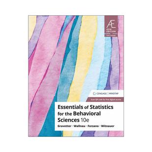 英文原版 Essentials of Statistics Behavioral Sciences 行为科学统计精要 第10版 英文版 进口英语原版书籍