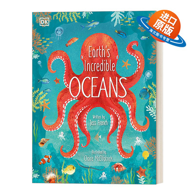 英文原版 Earth's Incredible Oceans 了不起的地球海洋 惊人海洋生物主题插图 海底世界探索 DK儿童科普百科全书 英文版 进口书籍