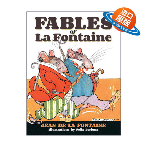原版 Fables of La Fontaine 拉封丹寓言 英法双语插图版 进口原版书籍