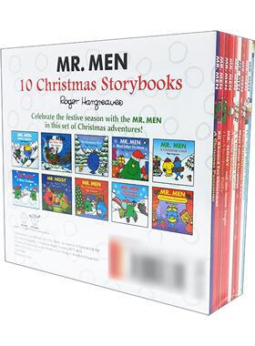 英文原版 Mr Men Christmas Shrinkwrap 奇先生妙小姐 大开本圣诞系列绘本10册套装 英文版 进口英语原版书籍