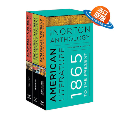 英文原版 The Norton Anthology of American Literature 诺顿美国文学 第十版 套装二 卷C D E  含注册码 英文版 进口英语书籍