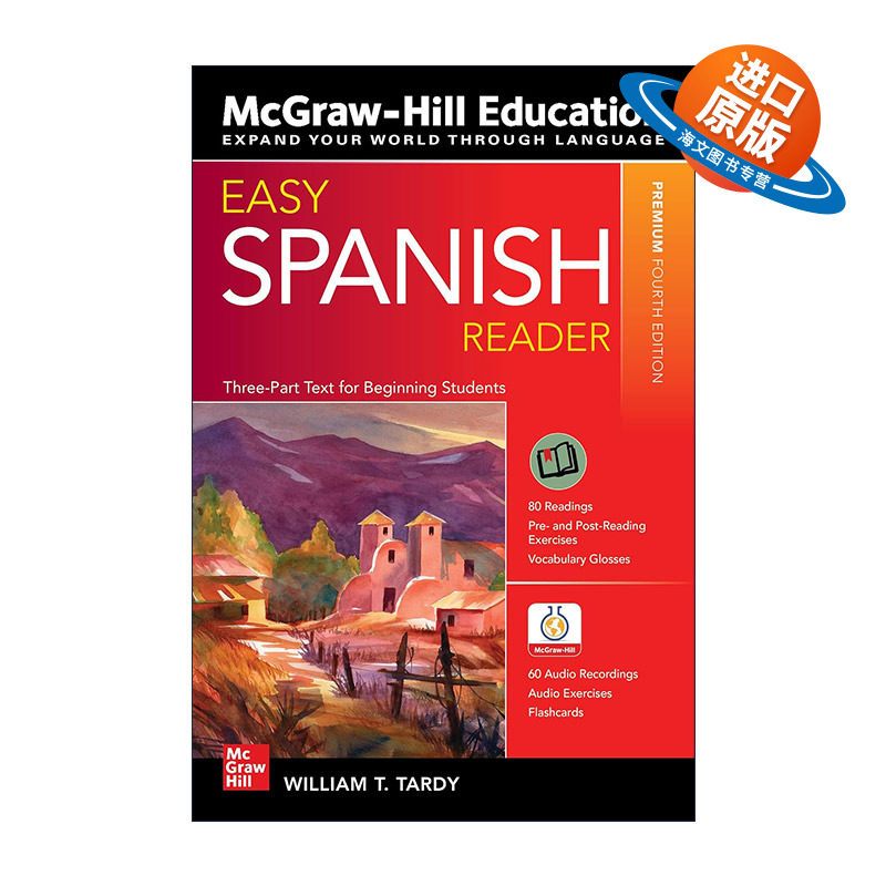 原版 Easy Spanish Reader 轻松西班牙语阅读 第4版 进口原版书籍