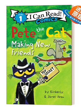 英文原版 Pete the Cat  Making New Friends 皮特猫系列 结交新朋友 I Can Read Comics Level 1 英文版 进口英语原版书籍