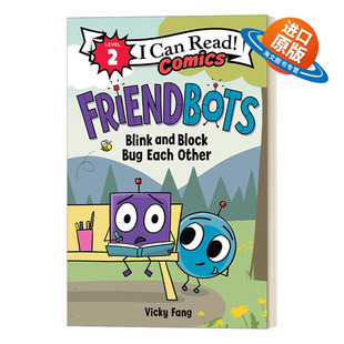 英文原版 Friendbots Blink and Block Bug Each Other 朋友机器人 瞪大眼睛 英文版 进口英语原版书籍