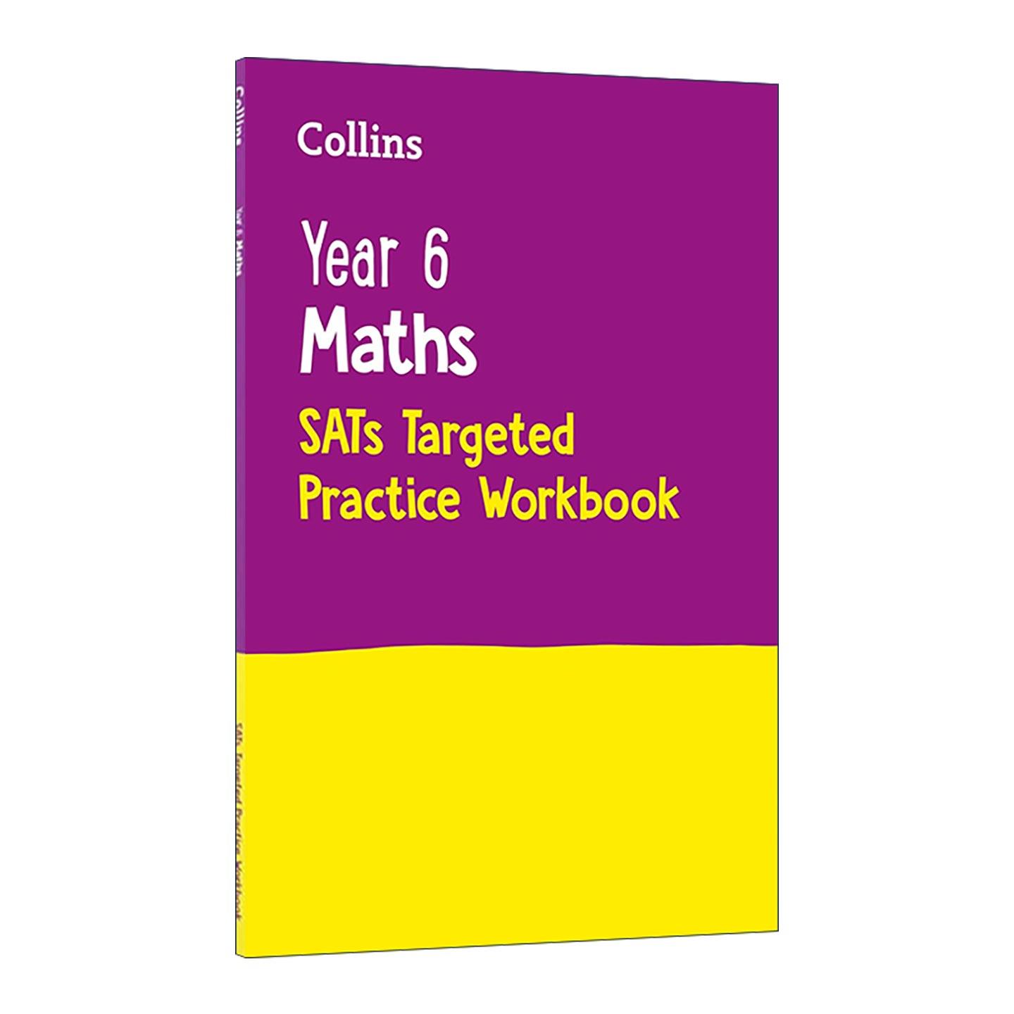 英文原版 Collins Year 6 Maths KS2 SATs Targeted Practice Workbook 柯林斯小学数学针对性练习册 英文版 进口英语原版书籍
