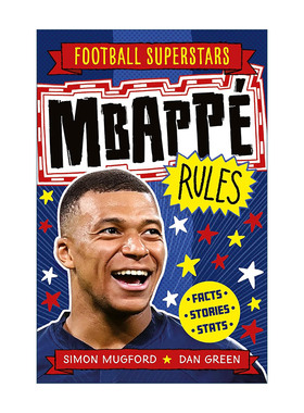 英文原版 Football Superstars Mbappé Rules 足球明星特辑 姆巴佩 儿童运动人物科普百科 英文版 进口英语原版书籍