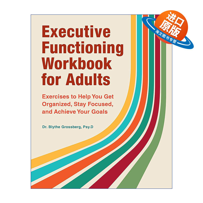 英文原版 Executive Functioning Workbook for Adults 成人执行力练习册 保持专注 实现目标 英文版 进口英语原版书籍