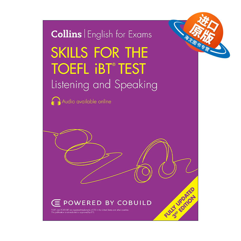 英文原版 Skills for the TOEFL iBT Test Listening and Speaking 新托福考试教材 听力和口语 改革版第三版 含在线音频 英文版