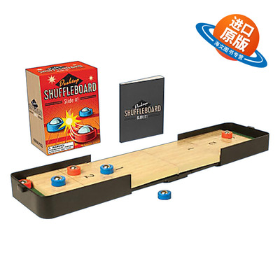 英文原版 Desktop Shuffleboard 桌面滑盖板 儿童益智游戏 3-6岁 英文版 进口英语原版书籍