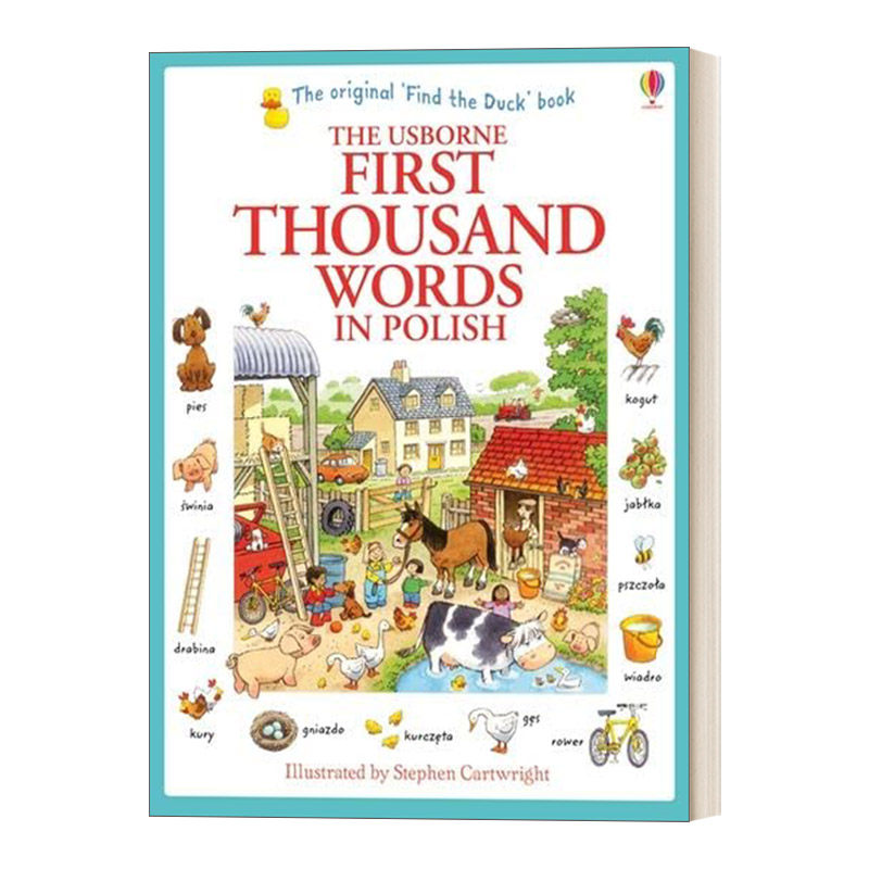 基础波兰语1000词 波兰文原版 看图识波兰语单词 英文版 进口英语原版