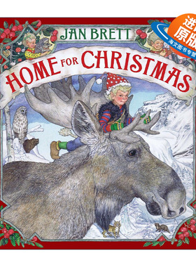 英文原版 Home for Christmas 回家过圣诞 儿童童话绘本 Jan Brett 精装 英文版 进口英语原版书籍