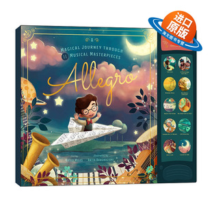 英文原版 精装绘本 Allegro 古典乐之旅 发声书 儿童音乐启蒙 德彪西 德沃夏克 精装 英文版 进口英语原版书籍
