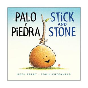 原版 Palo y Piedra/Stick and Stone 棍子与石头 双语版 纸板书 进口原版书籍