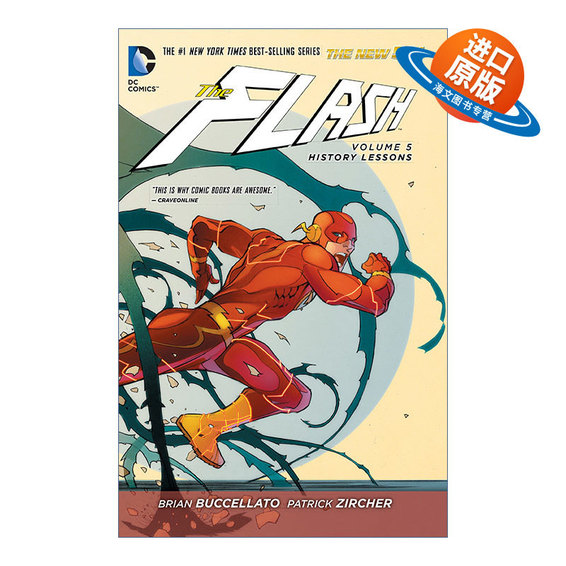 英文原版 The Flash Vol. 5 History Lessons 闪电侠 卷五 历史课 DC漫画 Brian Buccellato 英文版 The New 52 进口英语原版书籍