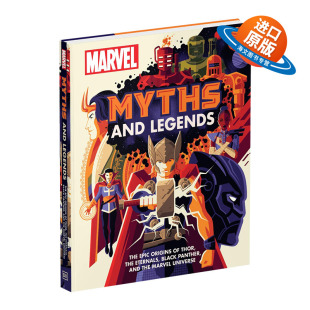 漫威神话和传说 书籍儿童外文书 Marvel 进口英语原版 英文版 超级英雄和漫威宇宙史诗 Legends and Myths 英文原版