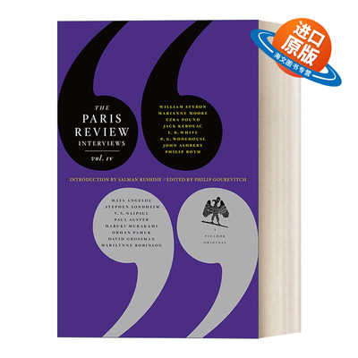英文原版 The Paris Review Interviews  IV  巴黎评论作家访谈4 英文版 进口英语原版书籍