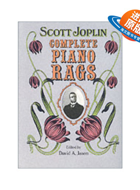 英文原版 Complete Piano Rags Dover Classical Piano Music 拉格泰姆钢琴曲全集 Scott Joplin 英文版 进口英语原版书籍