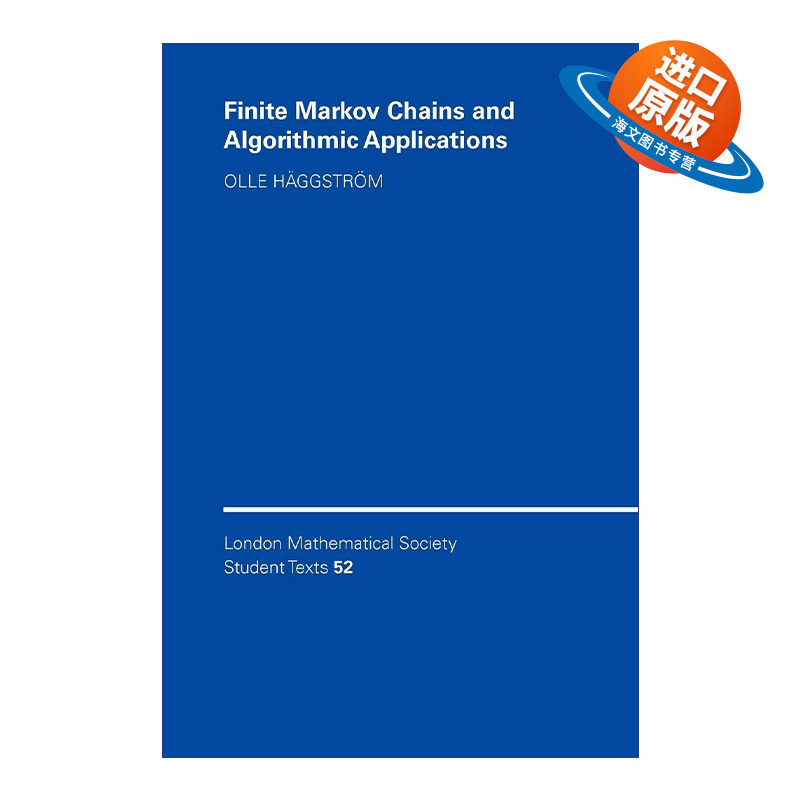 英文原版 Finite Markov Chains and Algorithmic Applications 有限马尔可夫链及算法应用 伦敦数学会学生文本系列 进口书籍