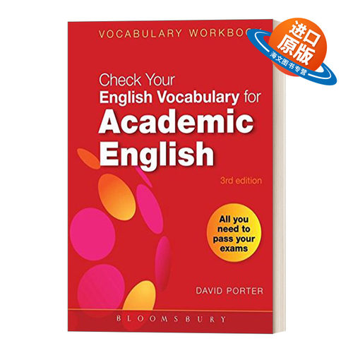 英文原版 Check Your Vocabulary for Academic English 英语词汇能力自测+训练手册 学术英语 英文版 进口英语原版书籍