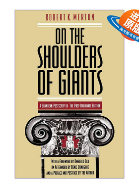 英文原版 On the Shoulders of Giants 在巨人肩上 商第传式的后记 Robert K. Merton 英文版 进口英语原版书籍