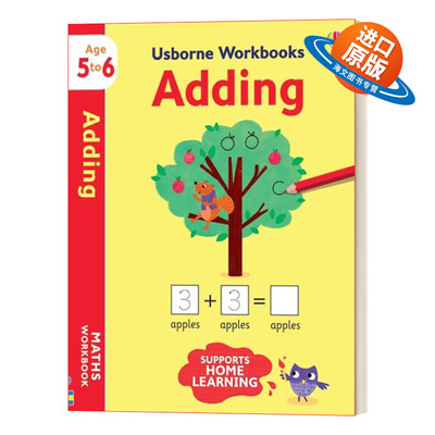 英文原版 Usborne Workbooks Adding 5-6 尤斯伯恩加法练习册5-6岁 英文版 进口英语原版书籍