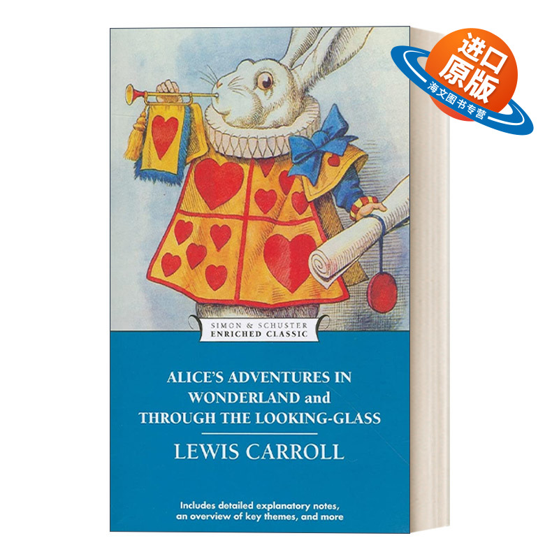 英文原版 Alice's Adventures in Wonderland and Through the Looking-Glass 爱丽斯镜中奇遇记 Enriched Classics系列 英文版