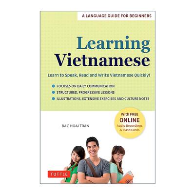 原版 Learning Vietnamese 越南语学习指南 含免费在线音频和闪卡 Tuttle 进口原版书籍