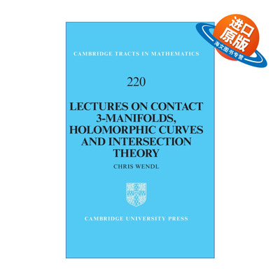 英文原版 Lectures on Contact 3-Manifolds  Holomorphic Curves and Intersection Theory 接触三维流形、全纯曲线与相交理论