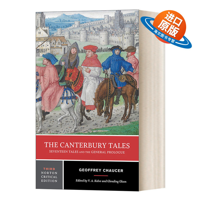 英文原版 The Canterbury Tales Seventeen Tales and the General Prologue 坎特伯雷故事集 诺顿文学解读系列 英文版进口英语书