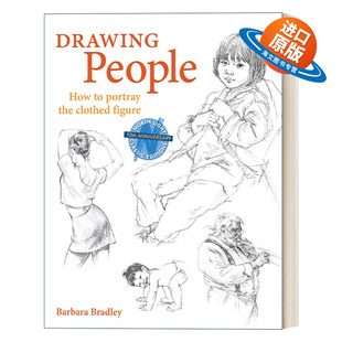 如何描绘穿衣服 服装 Drawing 绘画人物 英文版 书籍 英文原版 精装 人 People Barbara 技巧指南 素描 进口英语原版 Bradley