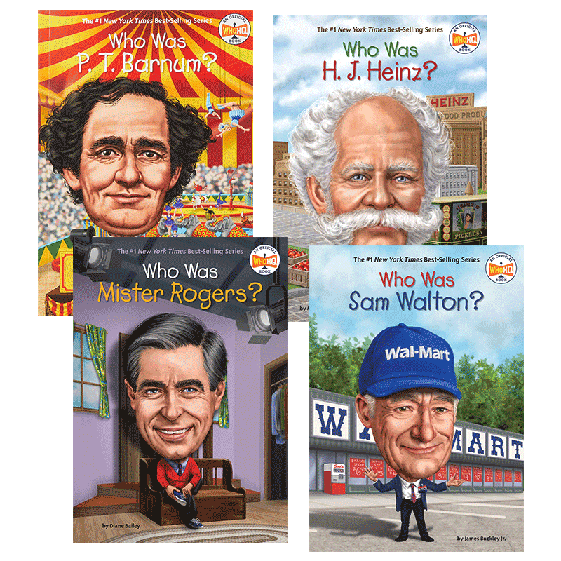 英文原版名人传记系列4册