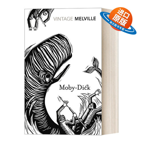 英文原版 Moby-Dick 白鲸 梅尔维尔 Vintage经典系列 英文版 进口英语原版书籍