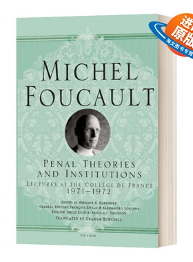 英文原版 Penal Theories And Institutions 刑罚理论和制度 法兰西学院演讲系列13 英文版 进口英语原版书籍