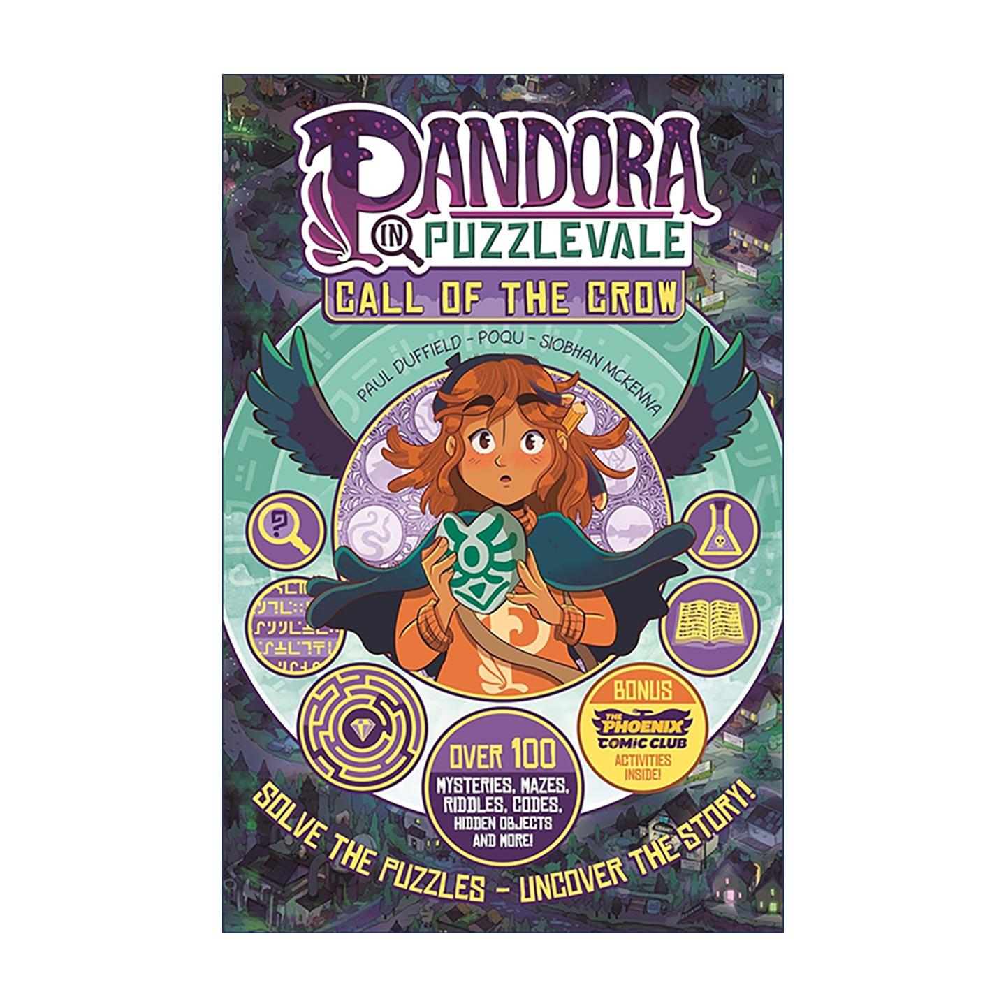 英文原版 Pandora in Puzzlevale Call of the Crow谜题谷的潘多拉 乌鸦的召唤 儿童漫画 互动解谜故事 奇幻冒险 进口英语原版书籍