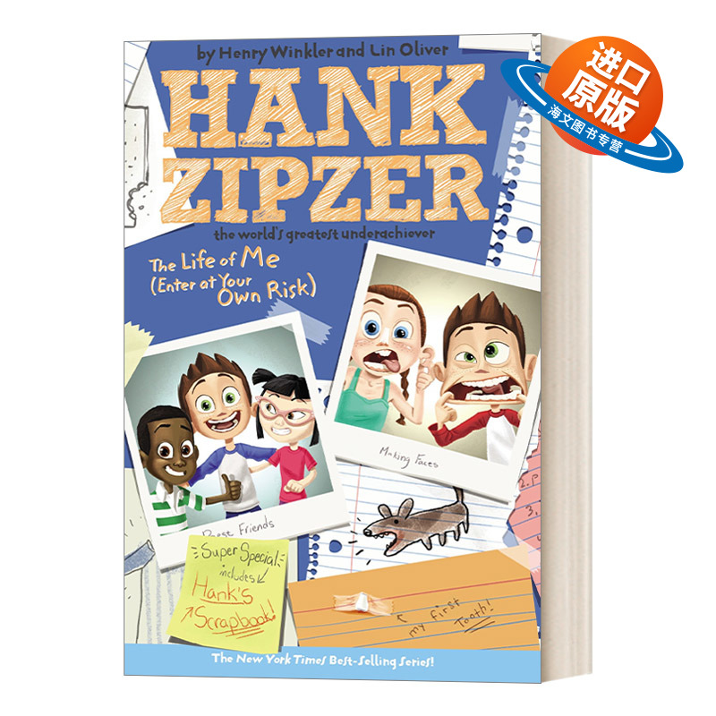 英文原版 Hank Zipzer 14 Life of Me  Enter at Your Own Risk 汉克历险记14 我的生命，入场自担风险 章节小说 英文版 进口书籍