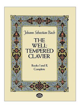 英文原版 The Well-Tempered Clavier 平均律键盘曲集 1与2册完整合集 巴赫 英文版 进口英语原版书籍