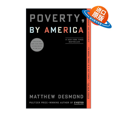 英文原版 Poverty by America 美国的贫穷 扫地出门作者Matthew Desmond马修·德斯蒙德 英文版 进口英语原版书籍