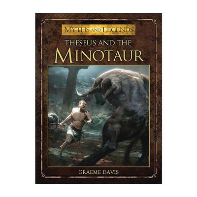 英文原版 Theseus and the Minotaur 忒修斯和牛头怪 彩色插画 神话传说再现系列 英文版 进口英语原版书籍