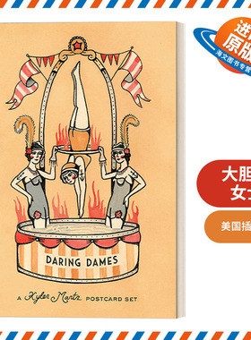 英文原版 Daring Dames A Kyler Martz Postcard Set大胆的女士 美国插画师 纹身画师Kyler Martz作品明信片盒装 进口英语原版书籍