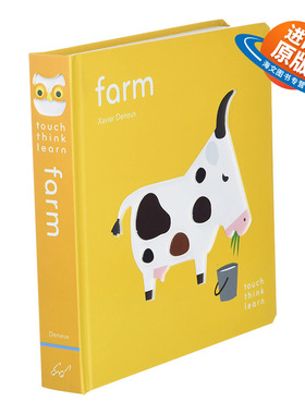 英文原版绘本 TouchThinkLearn Farm 触摸思考学习 农场 纸板书 儿童艺术启蒙 英文版 进口英语原版书籍