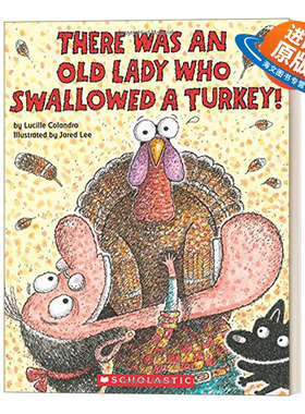 英文原版 There Was an Old Lady Who Swallowed a Turkey 有个老婆婆吞了一只火鸡 英文版 进口英语原版书籍