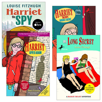 英文原版 Harriet the Spy 小侦探哈里特系列4册 儿童推理侦探小说 Louise Fitzhugh 英文版 进口英语原版书籍