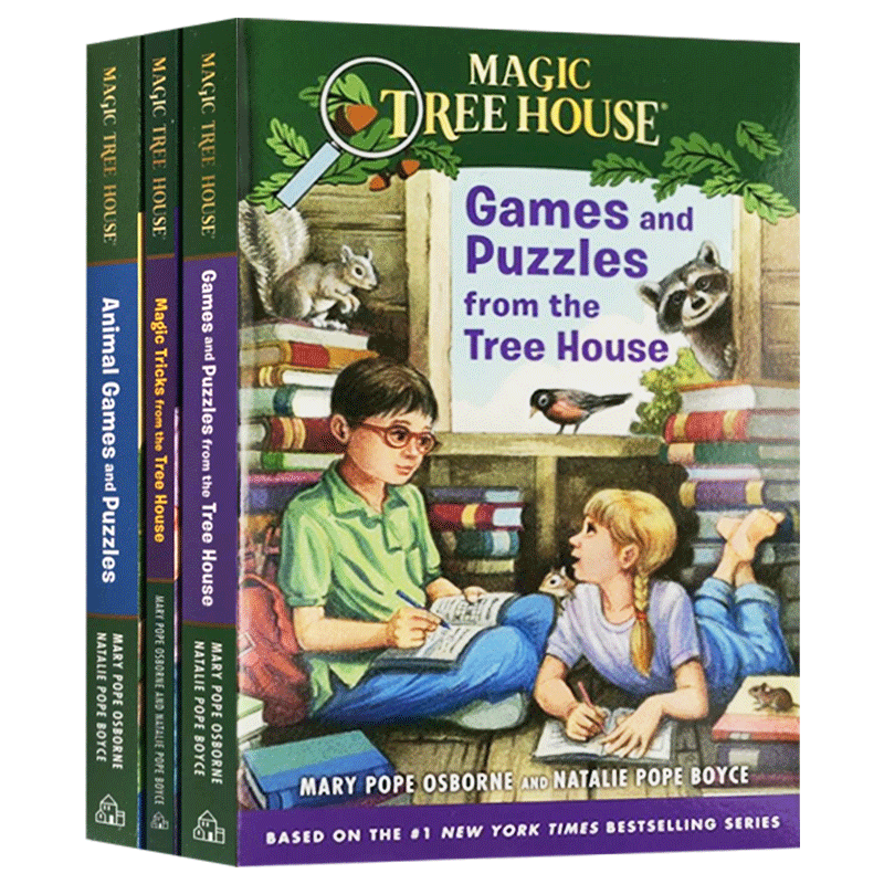 英文原版 神奇树屋练习册3本套装 Magic Tree House 英文版 美国中小学生课外阅读 少儿益智游戏 儿童英语初级章节书伴读本 正版