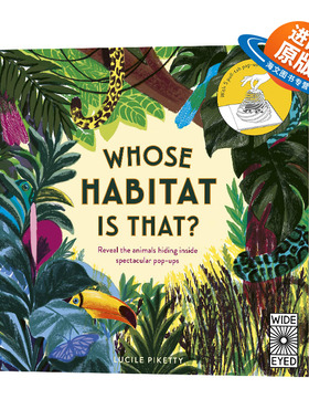 英文原版 精装 Whose Habitat is That 这是谁的栖息地 雨林生物绘本 英文版 进口英语原版书籍儿童外文书