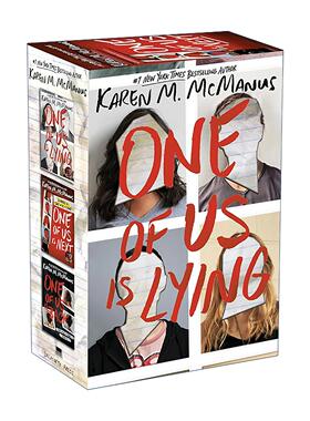 英文原版 One of Us Is Lying Series Paperback Boxed Set 谁在说谎 我们中有一个在说谎系列3册套装 Karen M. Mcmanus 英文版