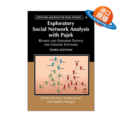 英文原版 Exploratory Social Network Analysis with Pajek 用Pajek进行探索性社交网络分析 剑桥社科结构分析系列 进口英语书籍
