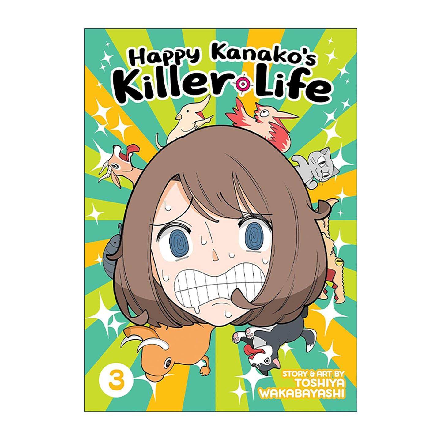 英文原版 Happy Kanako's Killer Life 3 幸福伽菜子的快乐杀手生活3 同名日剧搞笑漫画 徒然喜欢你作者若林稔弥 进口英语原版书籍