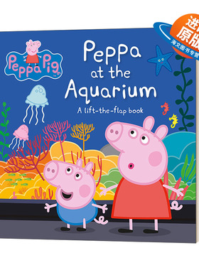 英文原版 Peppa Pig At the Aquarium 小猪佩奇在水族馆 英文版 进口英语原版书籍儿童外文书