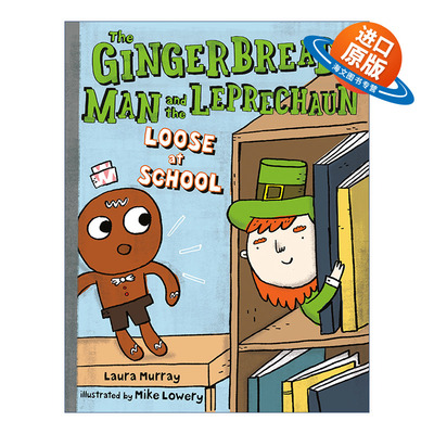 英文原版 The Gingerbread Man and the Leprechaun Loose at School The Gingerbread Man Is Loose 姜饼人与魔法精灵逃出学校
