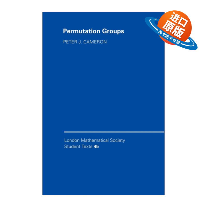 英文原版 Permutation Groups 置换群 伦敦数学会学生文本系列 英文版 进口英语原版书籍